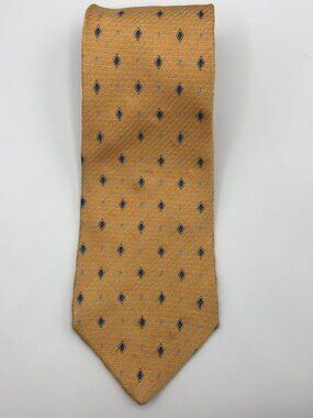 Stafford Men's Yellow 100% Silk 3.75" X 59" Tie